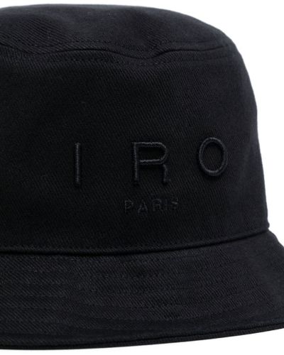 Haftowany kapelusz Iro czarny