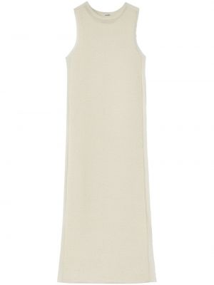 Průsvitné dlouhé šaty Jil Sander bílé
