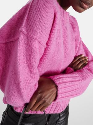 Volneni pulover Acne Studios roza