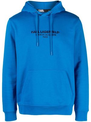 Hoodie mit print Karl Lagerfeld blau