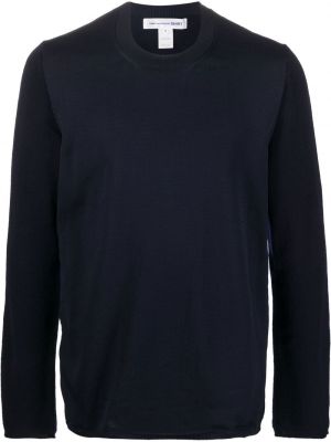 Плетен пуловер Comme Des Garçons Shirt синьо