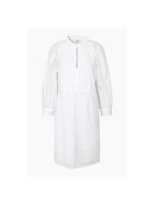 Sukienka midi bawełniana Second Female biała