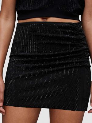 Mini sukně Allsaints černé