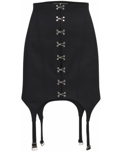 Βαμβακερή φούστα mini Dion Lee μαύρο