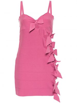 Κοκτέιλ φόρεμα με φιόγκο Blumarine ροζ