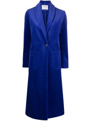 Кадифено палто Forte_forte синьо