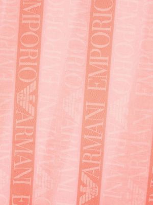 Transparenter schal mit print Emporio Armani pink
