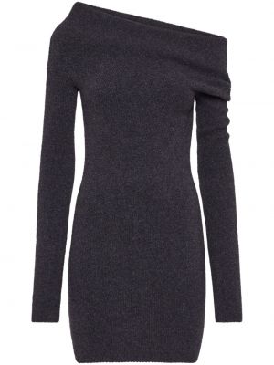 Robe longue en tricot avec manches longues Ferragamo noir