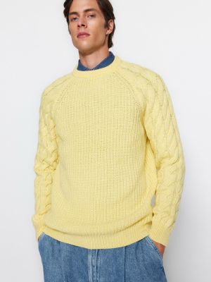 Пуловер Trendyol жълто