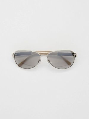 Солнцезащитные очки Burberry, серебряный