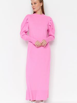 Rochie cu croială ajustată Trendyol roz