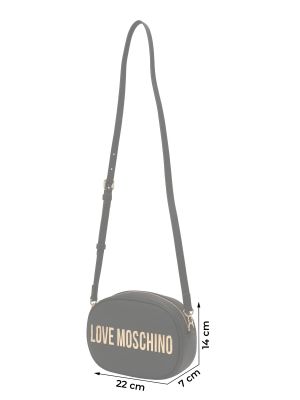 Τσάντα χιαστί Love Moschino μαύρο