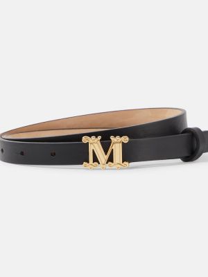 Cinturón de cuero Max Mara negro