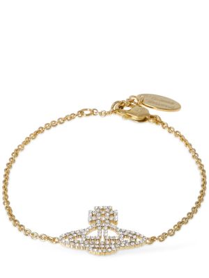 Bransoletka z kryształkami Vivienne Westwood złota