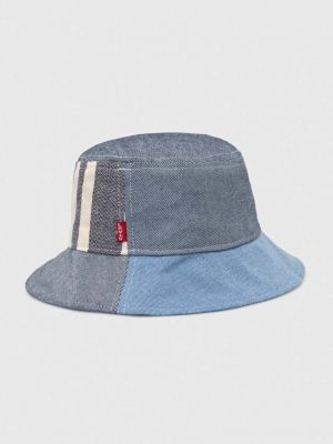 Памучна шапка с козирки Levi's® синьо