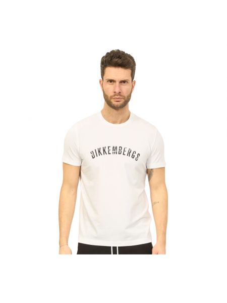 T-shirt mit rundem ausschnitt Bikkembergs weiß