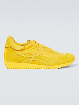 Żółte sneakersy skórzane Loewe
