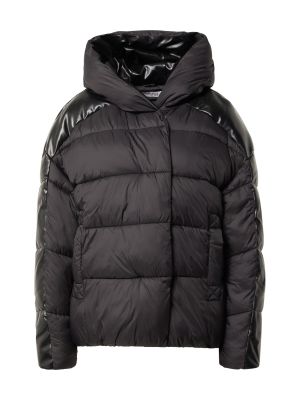 Nylónová priliehavá prechodná bunda na zips Glamorous - čierna