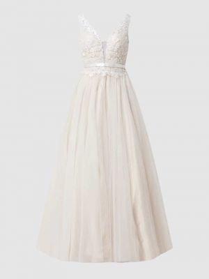 Sukienka koronkowa Luxuar biała