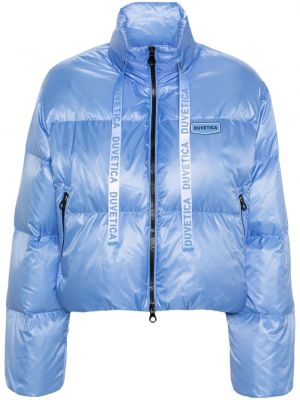 Pernata jakna s printom Duvetica plava