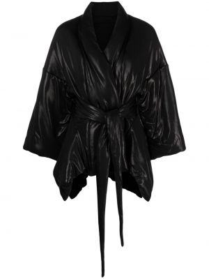 Asymetrická péřová bunda Rick Owens Lilies černá