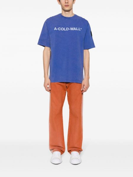 Bavlněné tričko A-cold-wall* modré