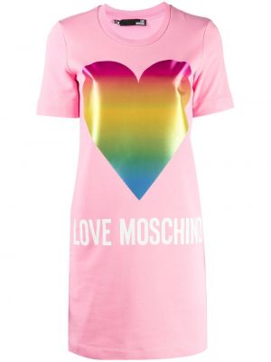 Vestido Love Moschino rosa