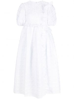 Миди рокля Cecilie Bahnsen бяло