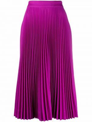 Falda midi de cintura alta Plan C violeta