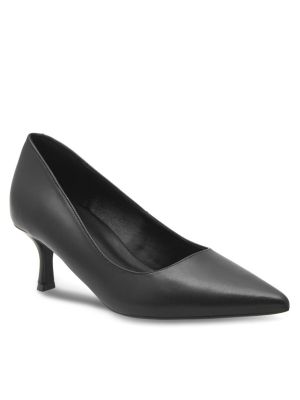 Полуотворени обувки с ток Lasocki черно