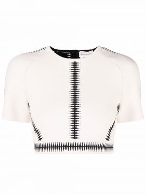 Crop top Alexander Mcqueen vit