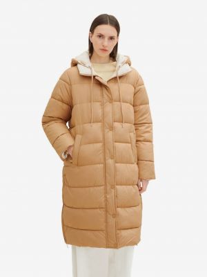 Αναστρεπτός καπιτονέ παλτό χειμωνιάτικο Tom Tailor μπεζ