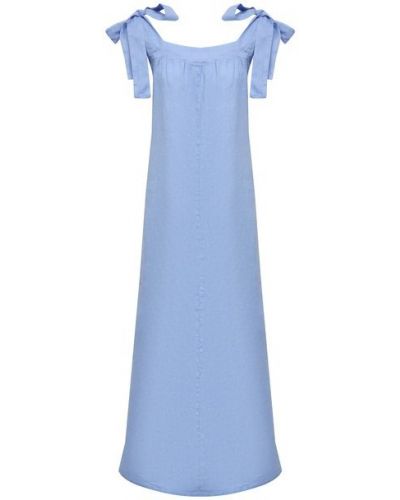 Льняное платье La Fabbrica Del Lino, синее