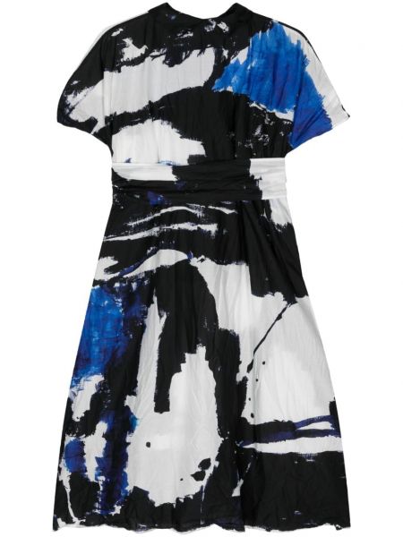 Памучна рокля с принт с абстрактен десен Daniela Gregis