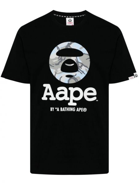 Pamut póló Aape By *a Bathing Ape® fekete