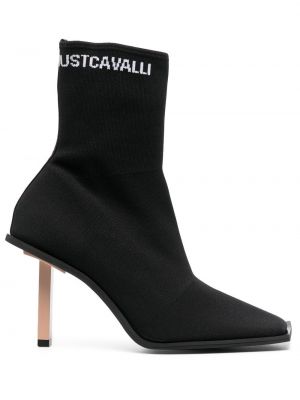 Обувки до глезена Just Cavalli черно
