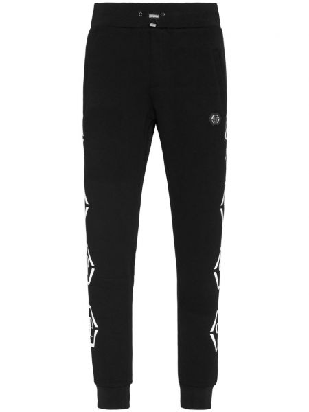 Спортни панталони с принт Philipp Plein черно