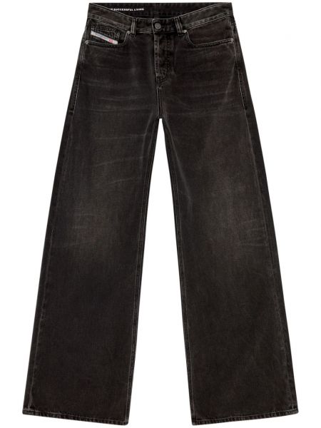 Low waist jeans ausgestellt Diesel schwarz