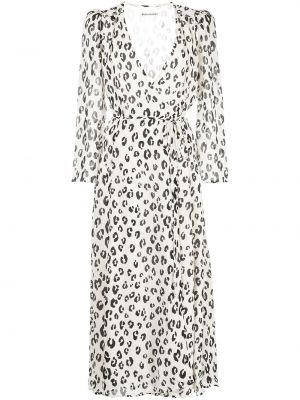 Leopard trykt dress Reformation hvit