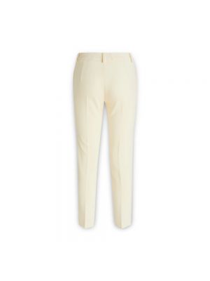 Pantalones de cuero Simona Corsellini beige