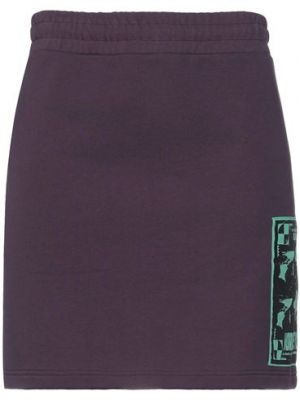 Mini falda de algodón Mcq Alexander Mcqueen violeta