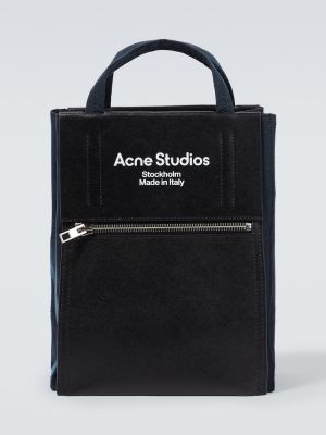 Nylónová nákupná taška Acne Studios čierna
