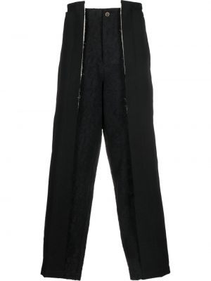 Pantaloni in tessuto jacquard Uma Wang nero