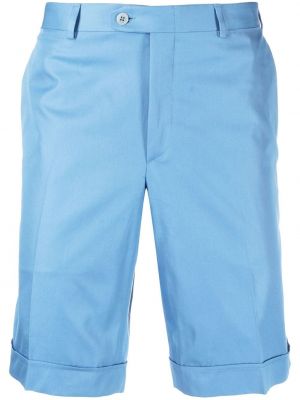 Bavlněné kalhoty Brioni modré