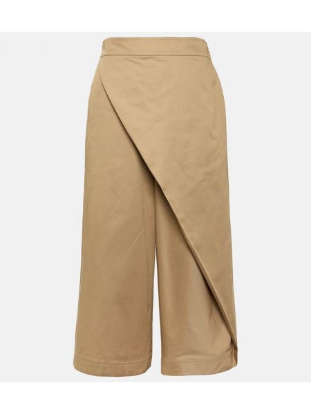 Pantalones de algodón Loewe beige