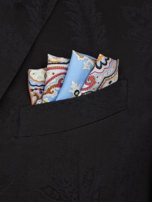 Kravata s potiskem s paisley potiskem s kapsami Etro modrá