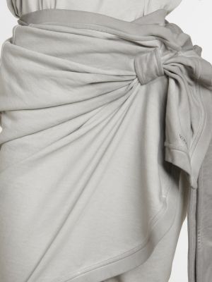 Bavlnená minisukňa Y/project sivá