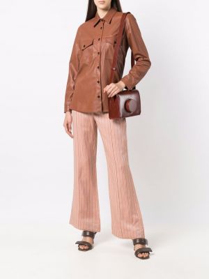 Camisa manga larga Glanshirt marrón
