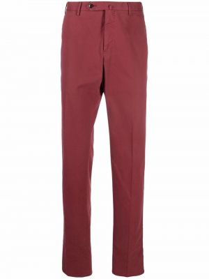 Pantalones slim fit Pt01 rojo