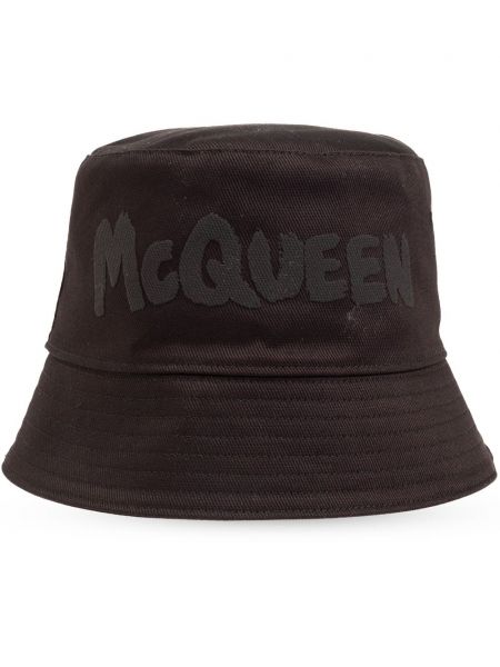 Mütze mit print Alexander Mcqueen braun